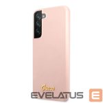 Aizmugurējais vāciņš Guess - Samsung S22 Plus Silicone Metal Logo Case Pink