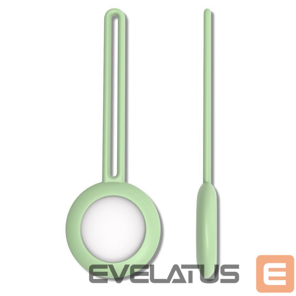 Smart tag aksesuārs iLike AirTag Silicone Keychain Loop Case Green