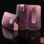 Maciņš universāla kabata iLike Universal Leather Pocket Case M Dark Pink