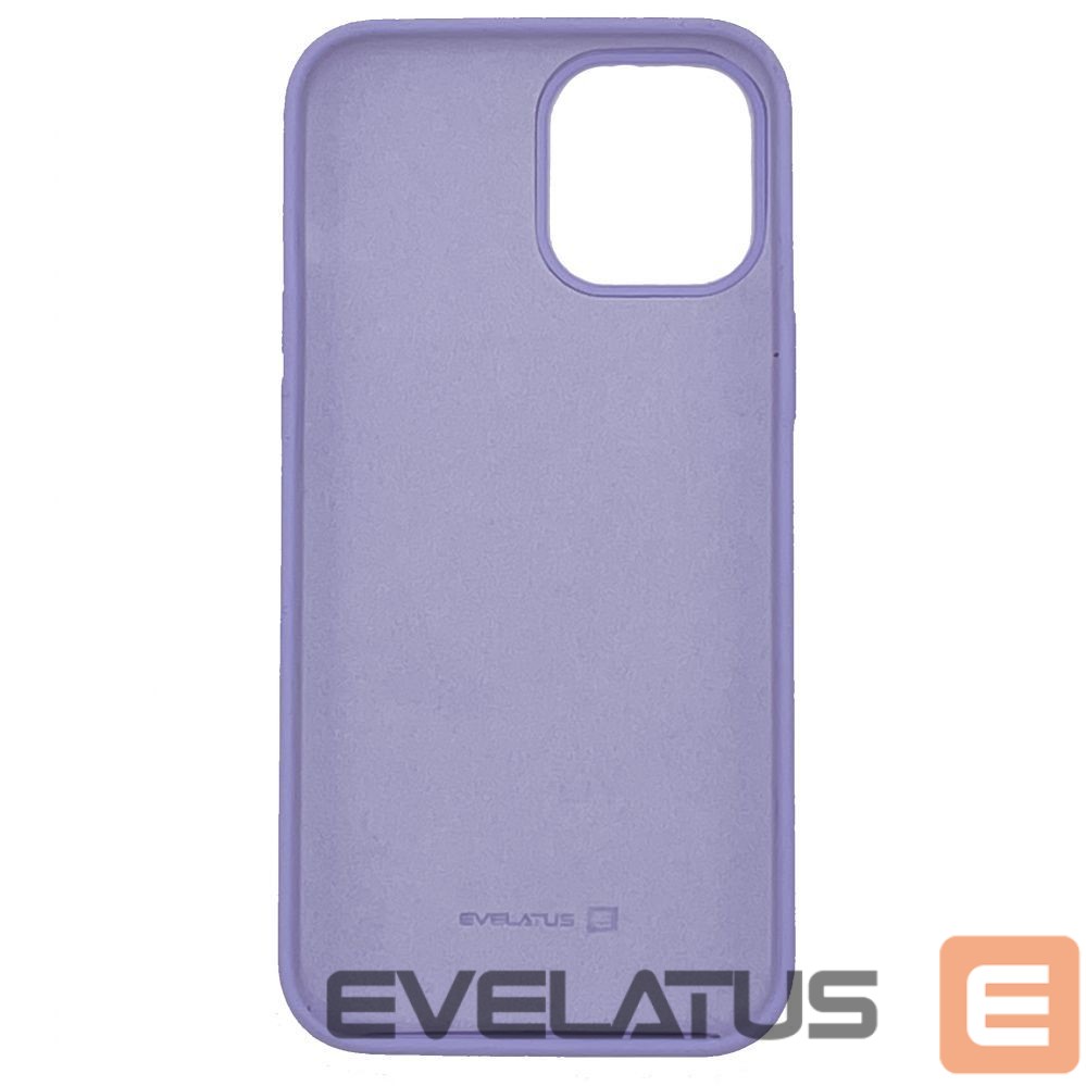 Aizmugurējais vāciņš Evelatus Apple iPhone 12 Pro Max Premium Soft Touch Silicone Case Pale Purple
