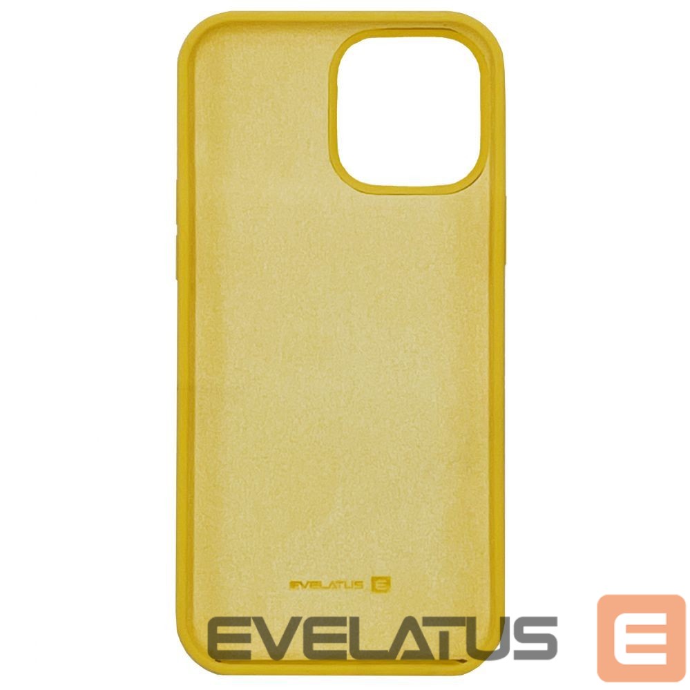 Aizmugurējais vāciņš Evelatus Apple iPhone 13 Pro Max Premium Soft TouchSilicone Case Yellow