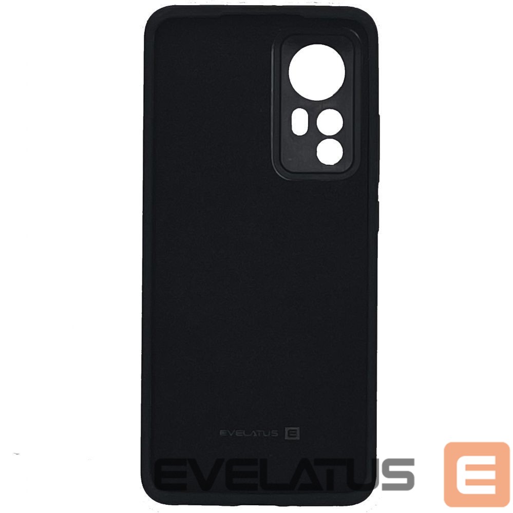 Aizmugurējais vāciņš Evelatus Xiaomi 12 Pro Premium Soft Touch Silicone Case Black