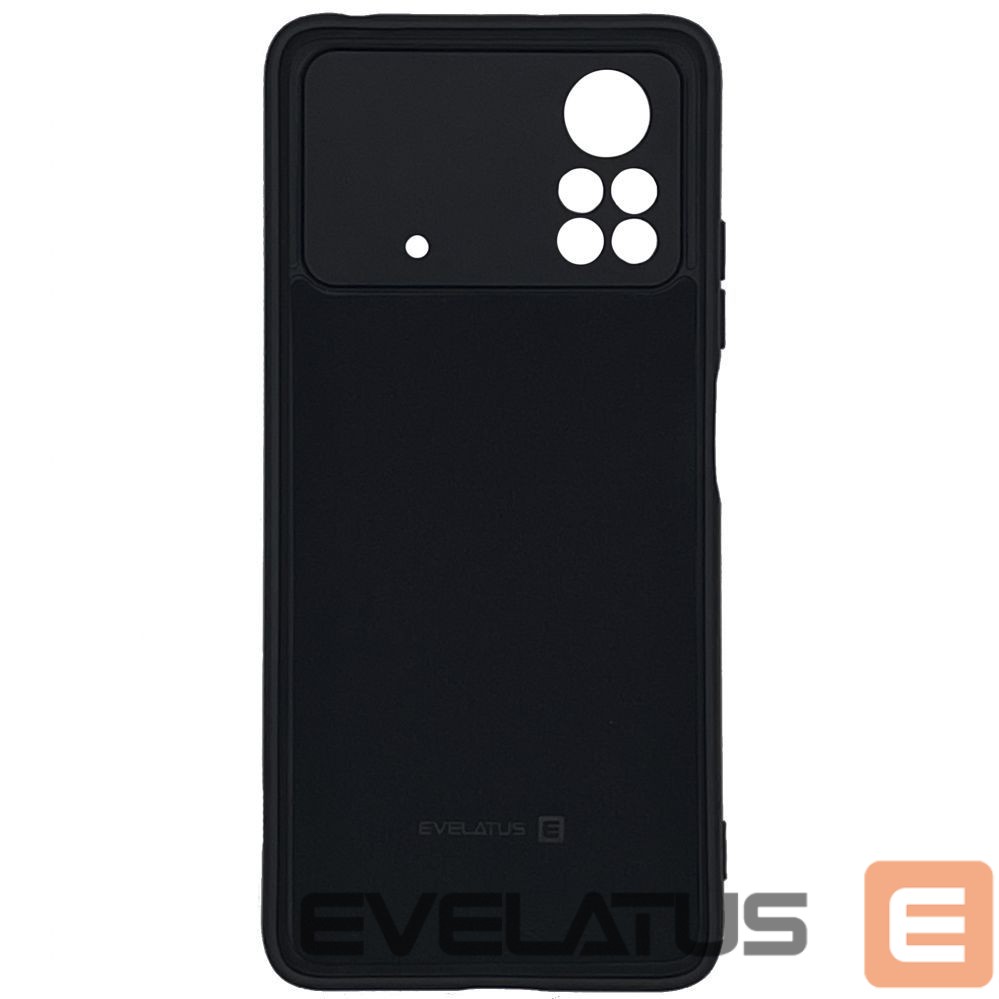 Aizmugurējais vāciņš Evelatus Xiaomi Poco X4 Pro 5G Premium Soft Touch Silicone Case Black