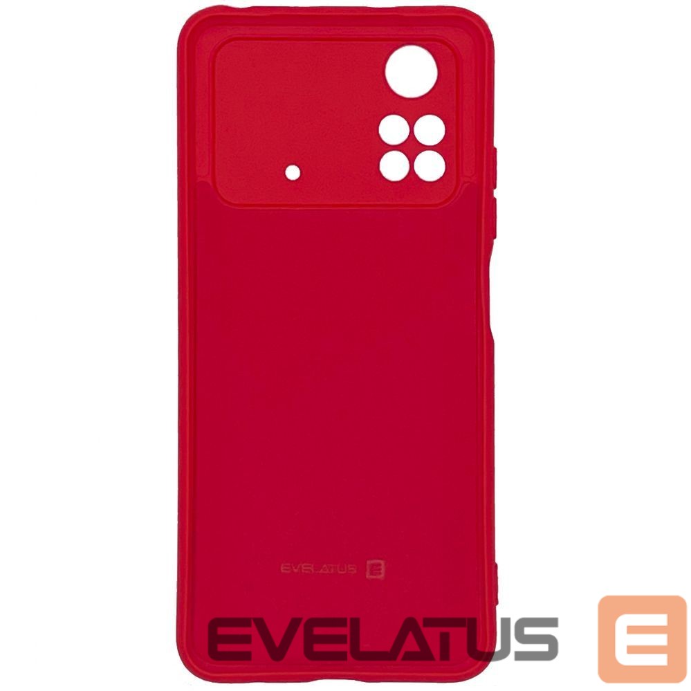 Aizmugurējais vāciņš Evelatus Xiaomi Poco X4 Pro 5G Premium Soft Touch Silicone Case Red