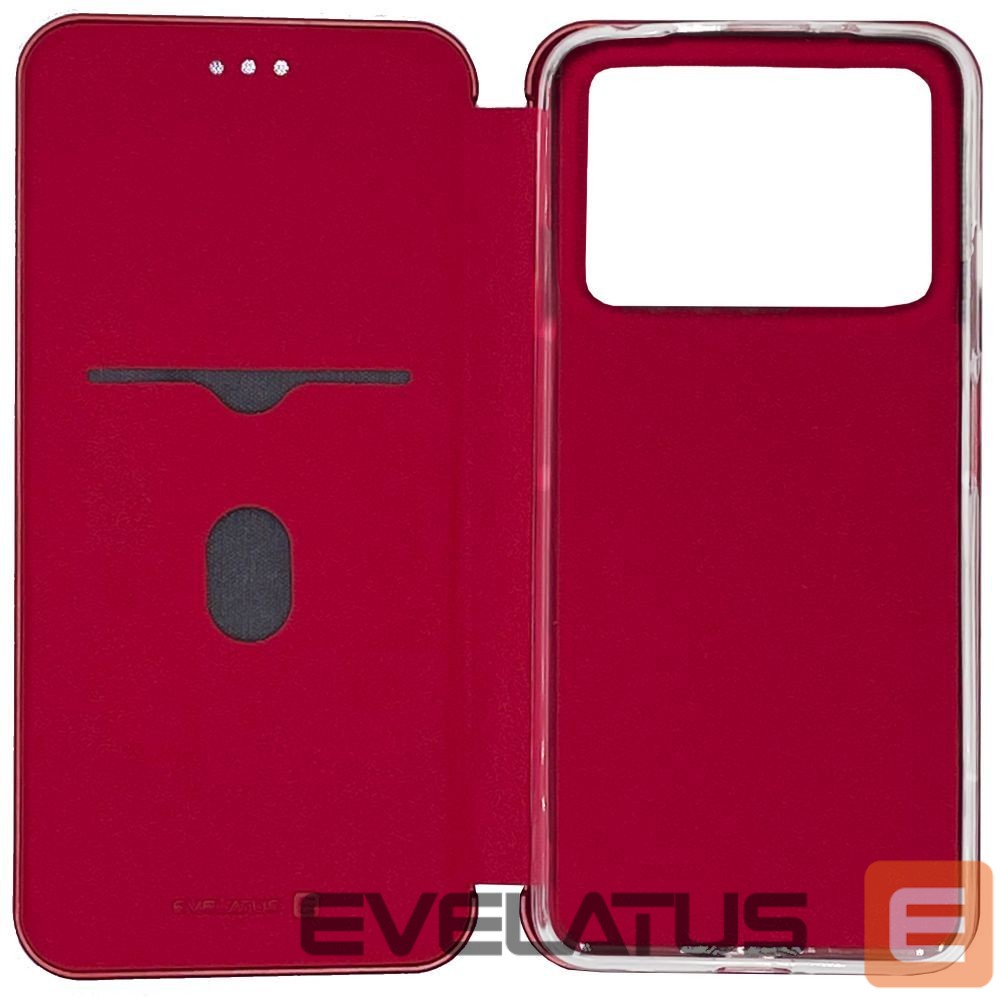 Atveramie maciņi Evelatus Xiaomi Poco M4 Pro Book Case Red