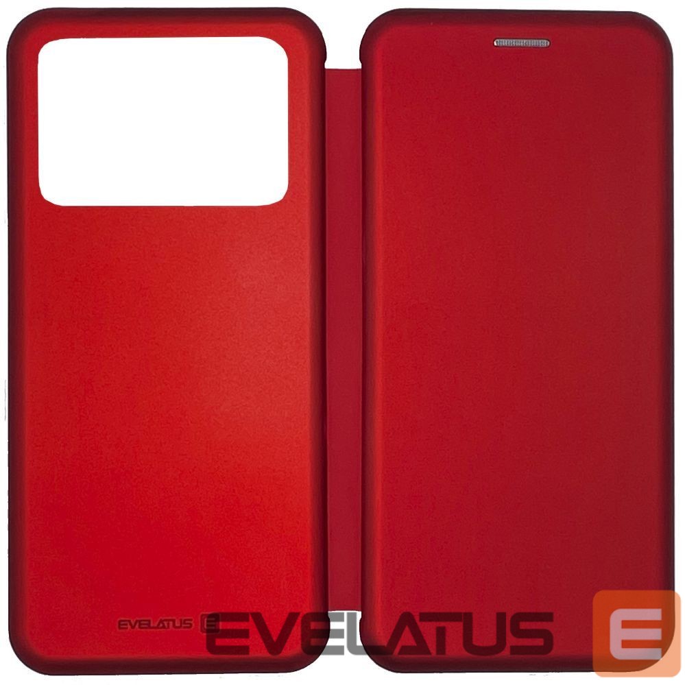 Atveramie maciņi Evelatus Xiaomi Poco M4 Pro Book Case Red