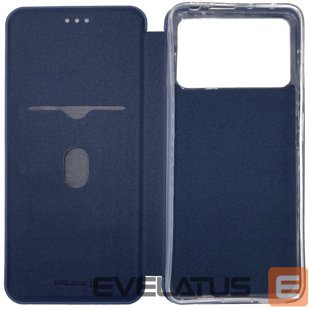 Atveramie maciņi Evelatus Xiaomi Poco M4 Pro Book Case Dark Blue