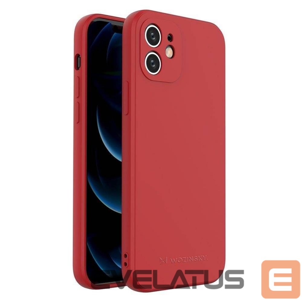Aizmugurējais vāciņš Wozinsky Apple iPhone XS Max Silicone Case Red