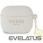 Maciņš austiņām Guess Apple Charms Silicone Case for Airpods 3 Grey