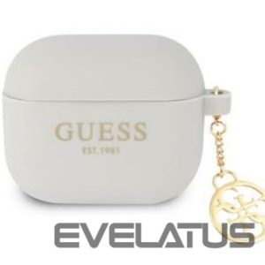 Maciņš austiņām Guess Apple Charms Silicone Case for Airpods 3 Grey