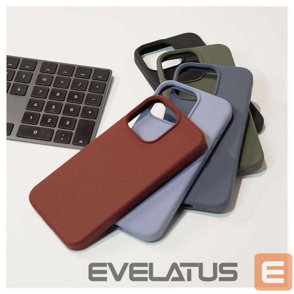 Aizmugurējais vāciņš Evelatus Apple iPhone 14 Pro Max 6.7 Premium Soft Touch Silicone Case Midnight Blue