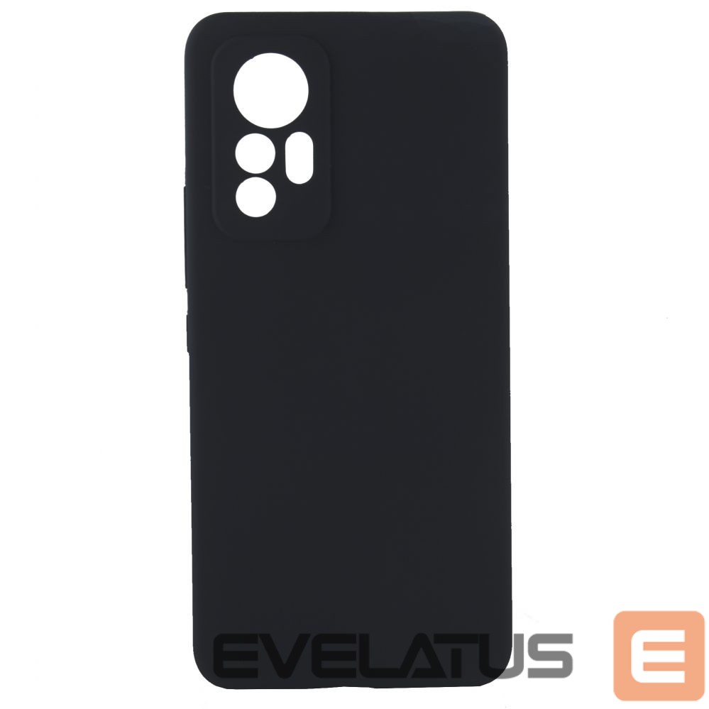 Aizmugurējais vāciņš Evelatus Xiaomi 12 Lite Premium Soft Touch Silicone Case Black