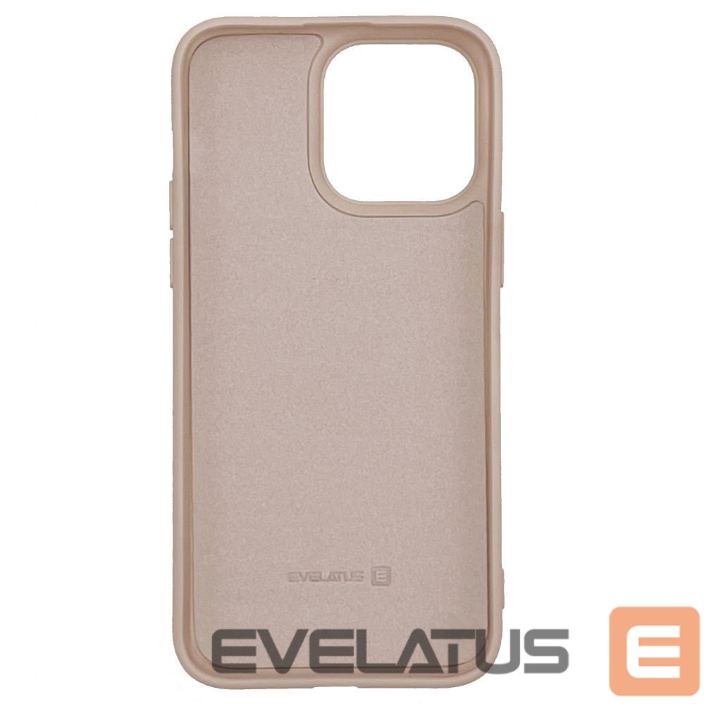 Aizmugurējais vāciņš Evelatus Apple iPhone 14 Pro 6.1 Nano Silicone Case Soft Touch TPU Beige