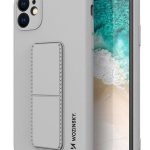 Aizmugurējais vāciņš iLike Samsung Galaxy A22 5G Kickstand Case Silicone Stand Cover Grey