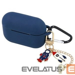Maciņš austiņām iLike Apple Case for Airpods 3 dark blue with pendant Blue
