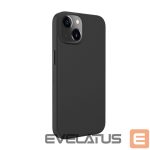 Aizmugurējais vāciņš Evelatus Apple iPhone 14 Genuine Leather Case with MagSafe Black