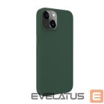 Aizmugurējais vāciņš Evelatus Apple iPhone 14 Genuine Leather Case with MagSafe Dark Green