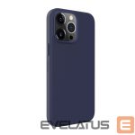 Aizmugurējais vāciņš Evelatus Apple iPhone 14 Pro Max Genuine Leather case with MagSafe Blue