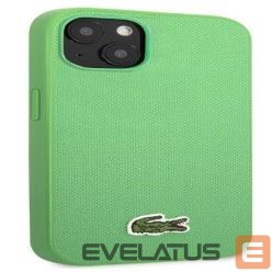 Aizmugurējais vāciņš Lacoste Apple iPhone 14 Iconic Petit Pique Logo Green