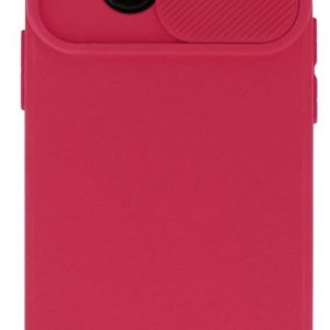 Aizmugurējais vāciņš iLike Apple iPhone 14 Pro Camshield Soft Dark Cherry