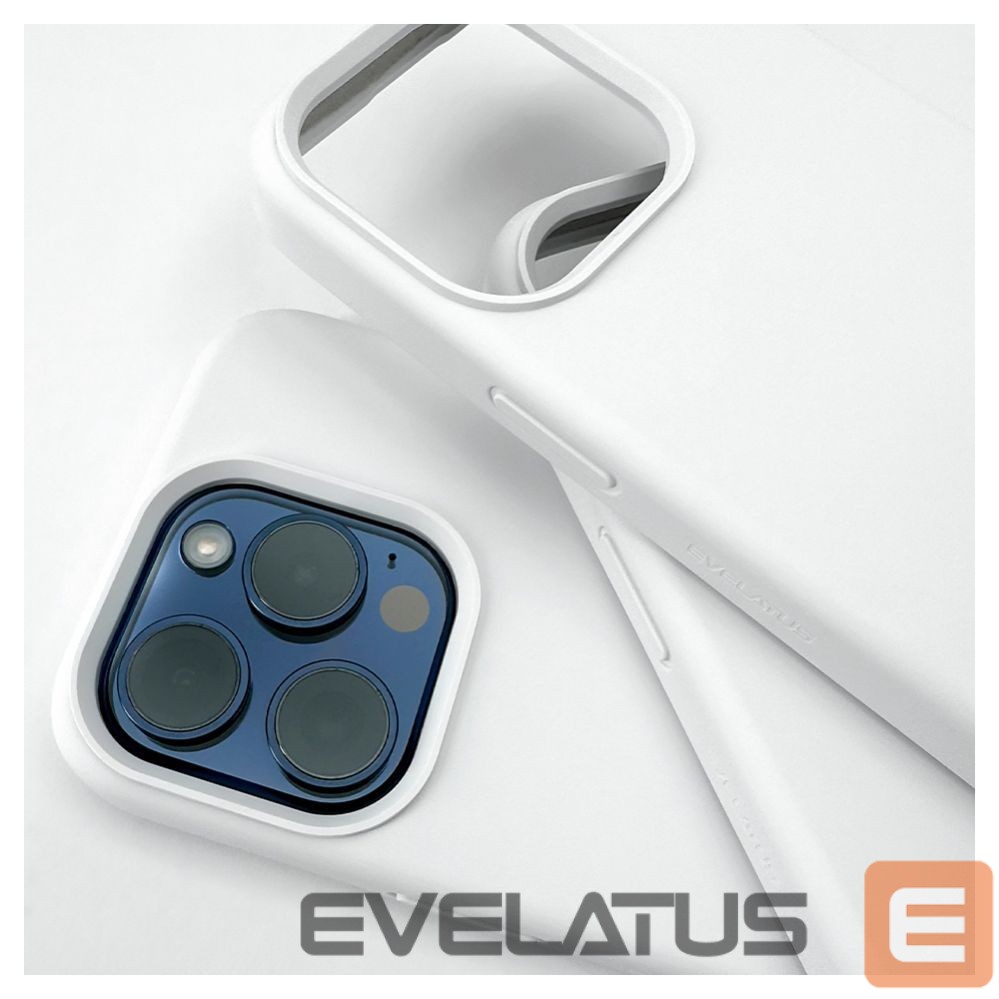 Aizmugurējais vāciņš Evelatus Apple iPhone 14 Pro Premium Soft Touch Silicone Case White