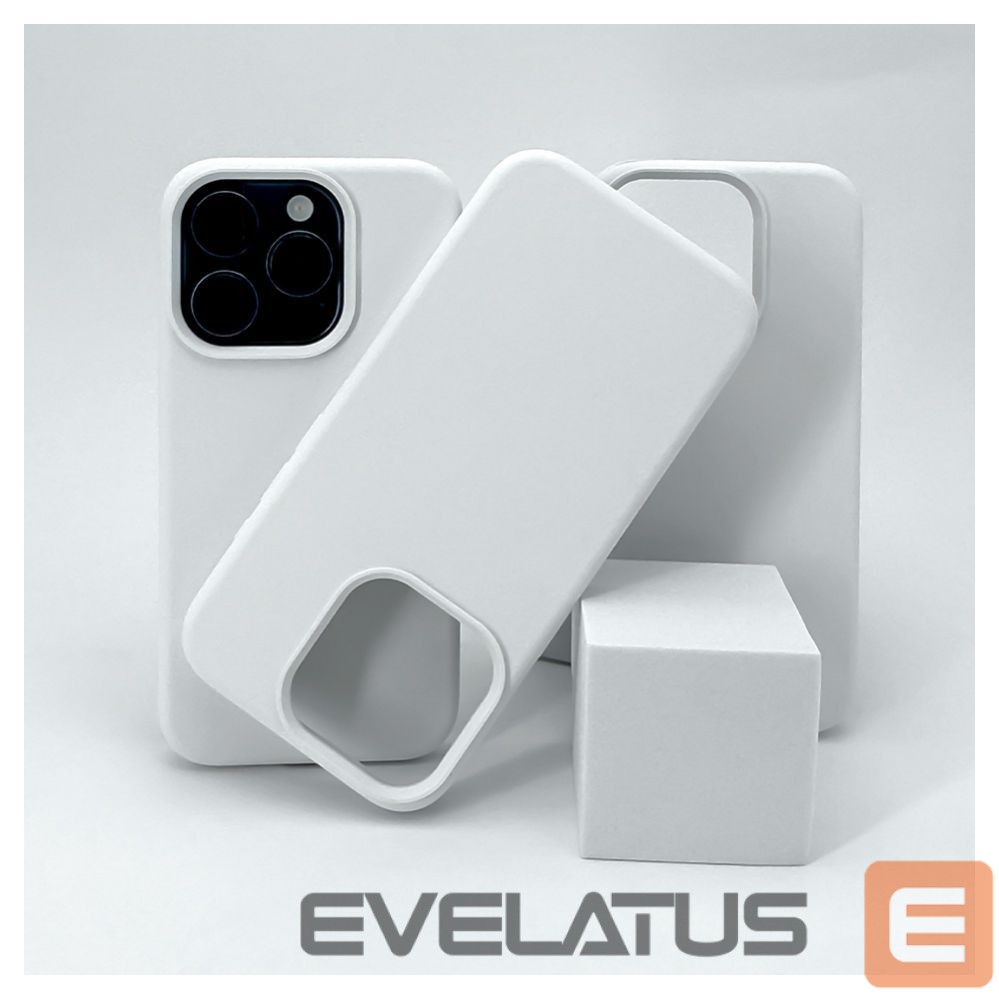 Aizmugurējais vāciņš Evelatus Apple iPhone 14 Pro Premium Soft Touch Silicone Case White