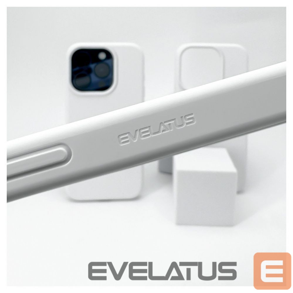 Aizmugurējais vāciņš Evelatus Apple iPhone 14 Pro Max Premium Soft Touch Silicone Case White