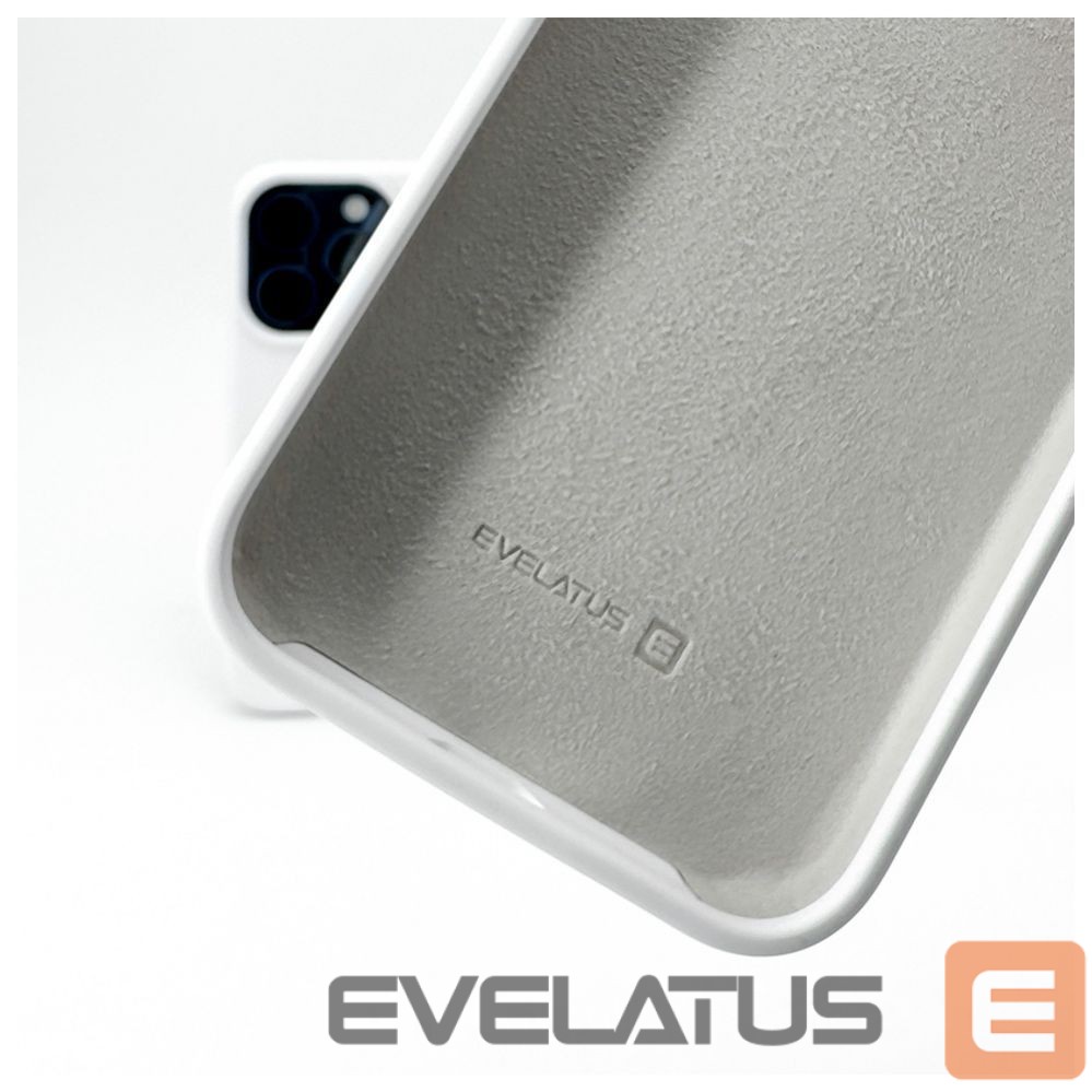 Aizmugurējais vāciņš Evelatus Apple iPhone 14 Pro Max Premium Soft Touch Silicone Case White