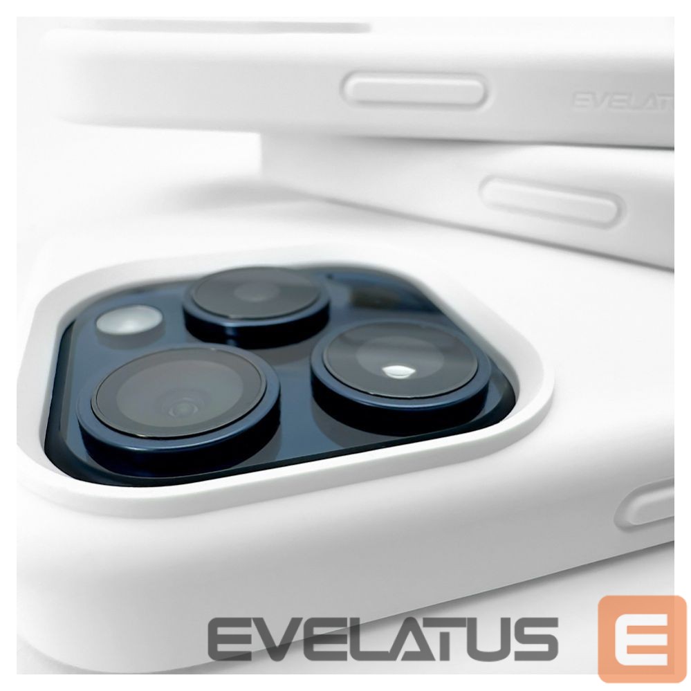 Aizmugurējais vāciņš Evelatus Apple iPhone 14 Pro Max Premium Soft Touch Silicone Case White