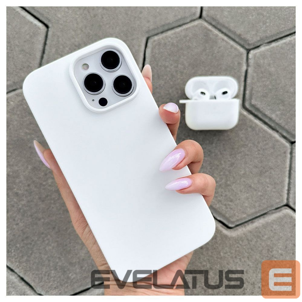 Aizmugurējais vāciņš Evelatus Apple iPhone 14 Pro Max Premium Soft Touch Silicone Case White