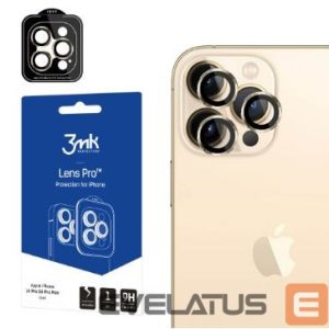 Aizsargstikls 3MK Apple iPhone 14 Pro/14 Pro Max Lens Protection Pro Gold