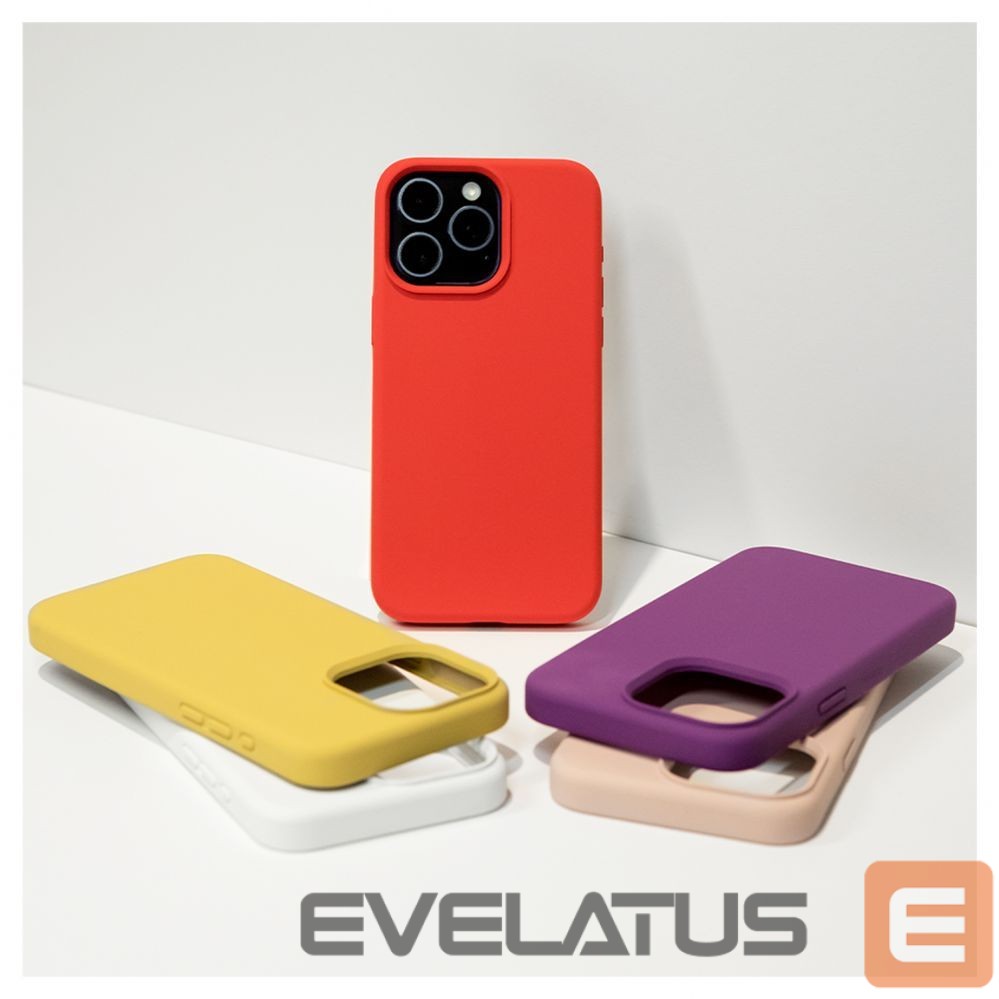 Aizmugurējais vāciņš Evelatus Apple iPhone 14 Pro 6.1 Premium Soft Touch Silicone case Red