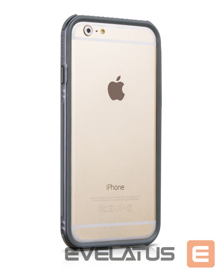 Aizmugurējais vāciņš Hoco iPhone 6 Moving Shock-proof Silicon Bumper HI-T028 Gray