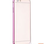 Aizmugurējais vāciņš Apple  Apple iPhone 6 / 6S  Blade Series Hippocampal Buckle Metal Bumper HI-T025 Pink