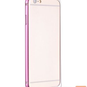 Aizmugurējais vāciņš Apple  Apple iPhone 6 / 6S  Blade Series Hippocampal Buckle Metal Bumper HI-T025 Pink