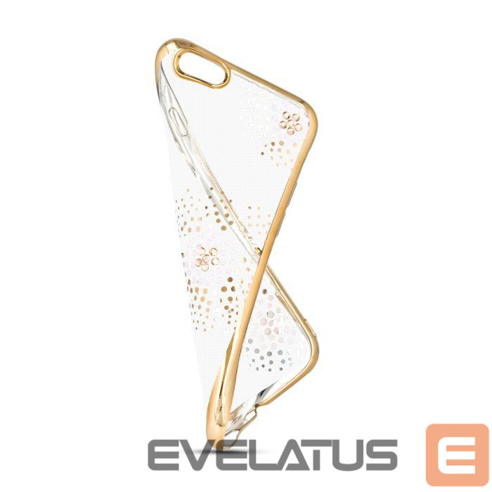 Aizmugurējais vāciņš Beeyo Sony E5 Flower Dots TPU Gold