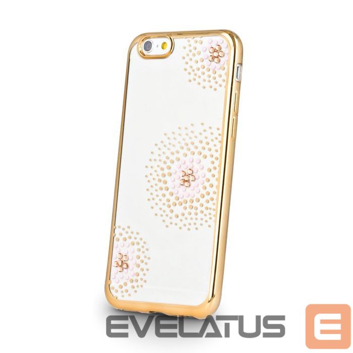 Aizmugurējais vāciņš Beeyo Sony E5 Flower Dots TPU Gold