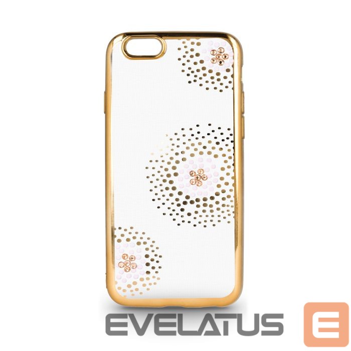Aizmugurējais vāciņš Beeyo Sony E5 Flower Dots TPU Gold