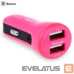 Auto lādētāji Baseus Universal Tiny Car Charger CCALL-CR0R Pink