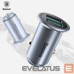 Auto lādētāji Baseus Universal MINI T Dual U Smart Car Charger 2.4A CCMNT-16 Chrome