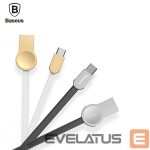 Kabelis Baseus - Keyble Cable (Zinc Alloy) For Type-C CATKB-02 White