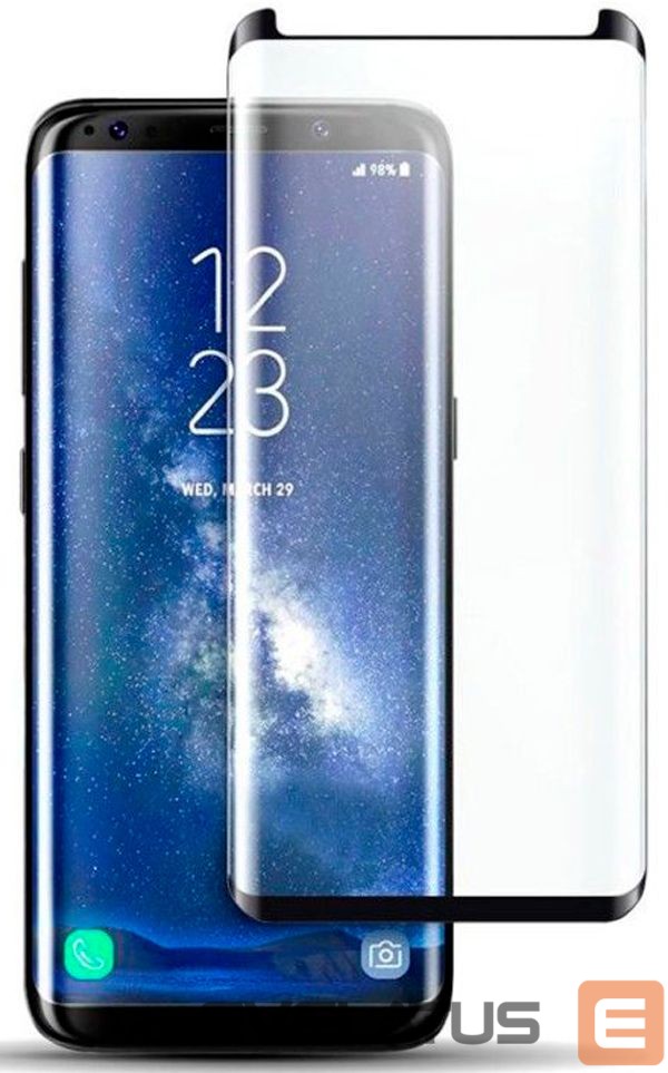 Aizsargstikls Evelatus Samsung S8 Plus G955 3D Case Friendly (Edge Glue)