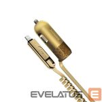 Auto lādētāji Remax Universal Finchy RCC103 Car Charger Gold