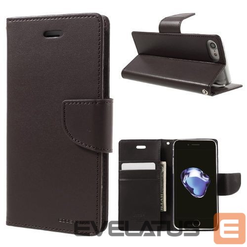 Atveramie maciņi Mercury Apple iPhone X/XS Bravo Diary Brown
