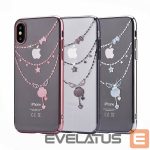 Back panel cover Devia Apple iPhone X Crystal Shell Case Red