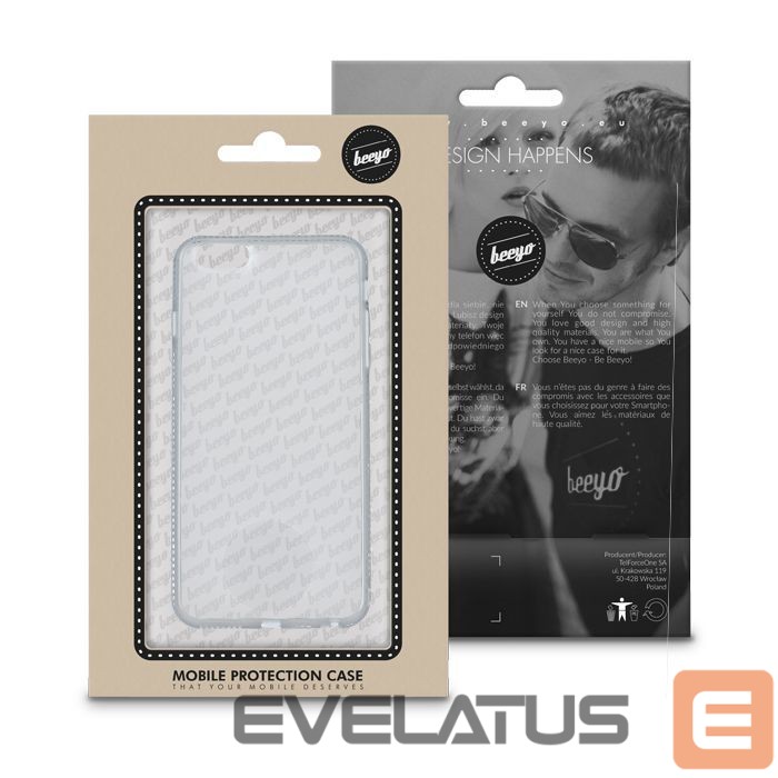 Aizmugurējais vāciņš Beeyo Huawei P8 Lite Diamond Frame Grey