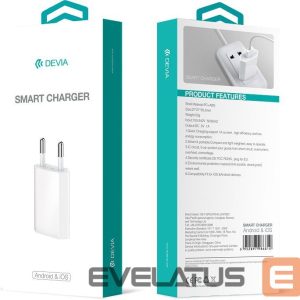 Adapteris Devia Universal Smart Charger （EU,10.5W) Black