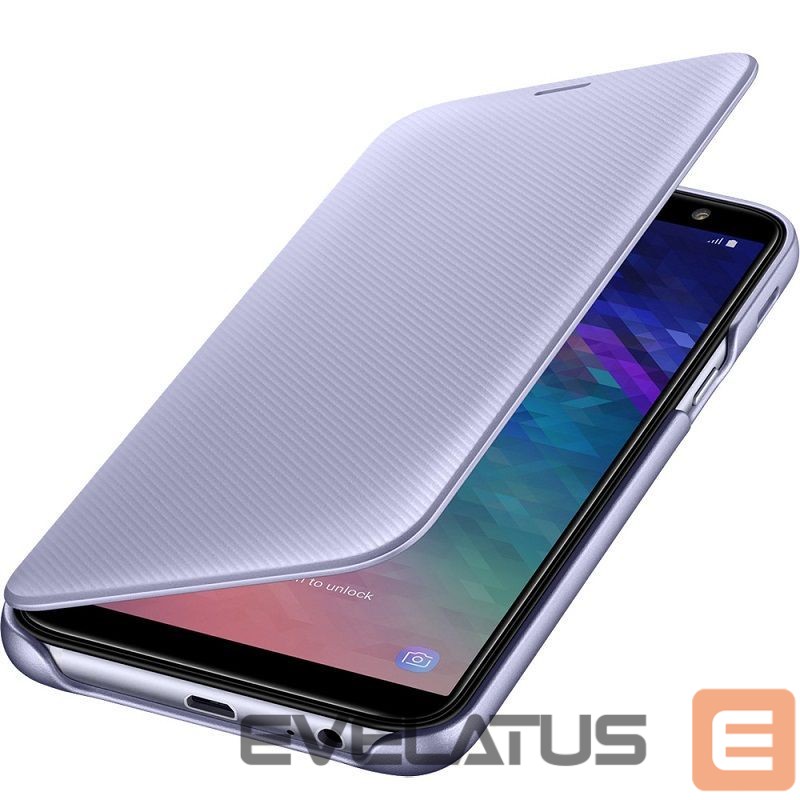 Aizmugurējais vāciņš Samsung A6 Plus 2018 A605 Wallet Cover Purple