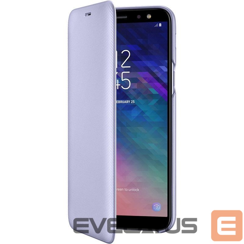 Aizmugurējais vāciņš Samsung A6 Plus 2018 A605 Wallet Cover Purple