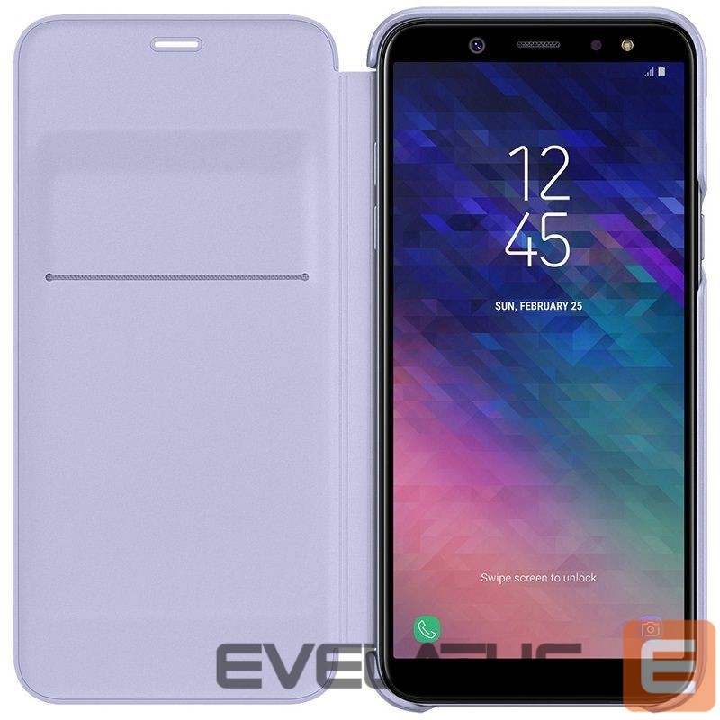 Aizmugurējais vāciņš Samsung A6 Plus 2018 A605 Wallet Cover Purple